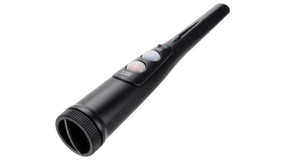 Winbest Handheld Metal Detector Surveyor-100 Metal Detector, Built-In LED Flashlight, Black, Length 11 in BE12744
