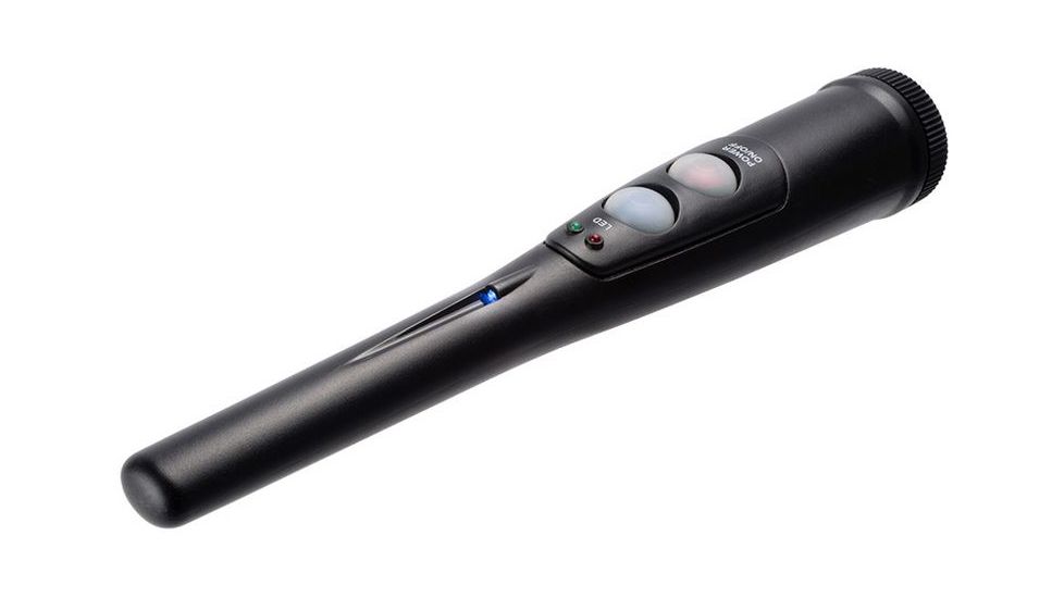 Winbest Handheld Metal Detector Surveyor-100 Metal Detector, Built-In LED Flashlight, Black, Length 11 in BE12744