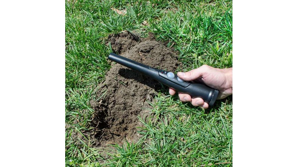 Winbest Handheld Metal Detector Surveyor-100 Metal Detector, Built-In LED Flashlight, Black, Length 11 in BE12744