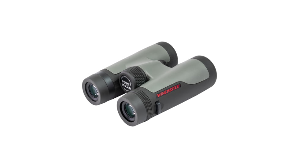 Winchester Supreme Optics 10x42mm Roof Prism Binocular, Black/Gray, W12-1042