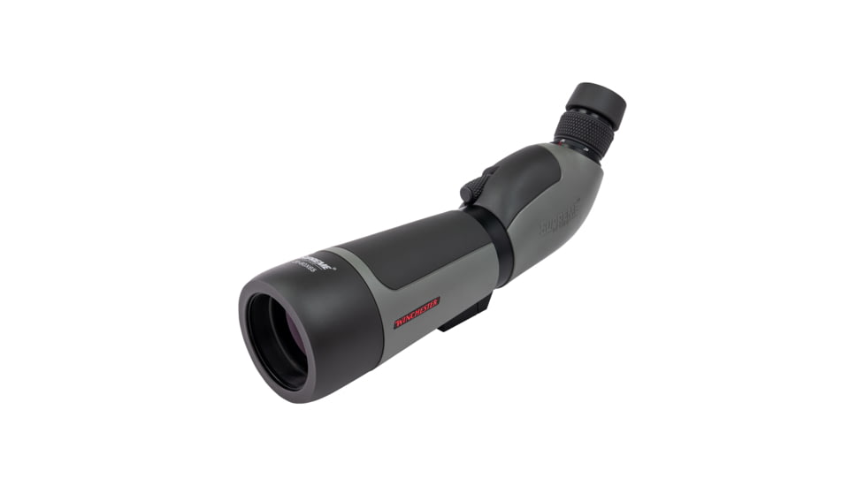 Winchester Supreme Optics W20-60x65mm Spotting Scope, Angled, Black/Gray, WQ-SS-SPRM12-20-60x65