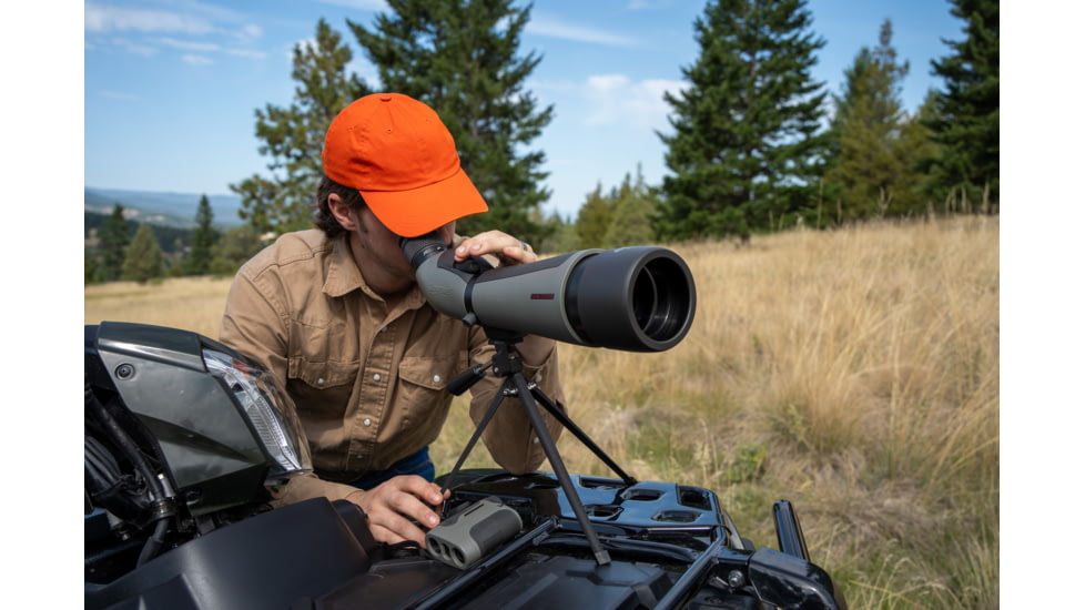 Winchester Supreme Optics W20-60x65mm Spotting Scope, Angled, Black/Gray, WQ-SS-SPRM12-20-60x65