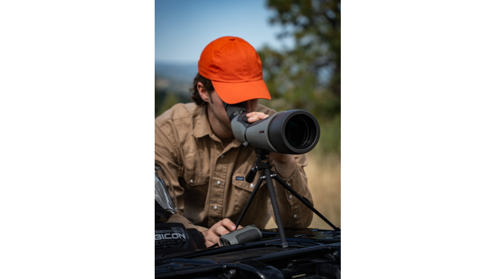 Winchester Supreme Optics W20-60x65mm Spotting Scope, Angled, Black/Gray, WQ-SS-SPRM12-20-60x65