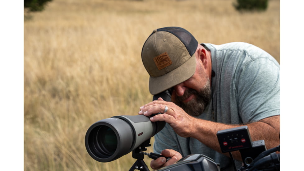 Winchester Supreme Optics W20-60x65mm Spotting Scope, Angled, Black/Gray, WQ-SS-SPRM12-20-60x65