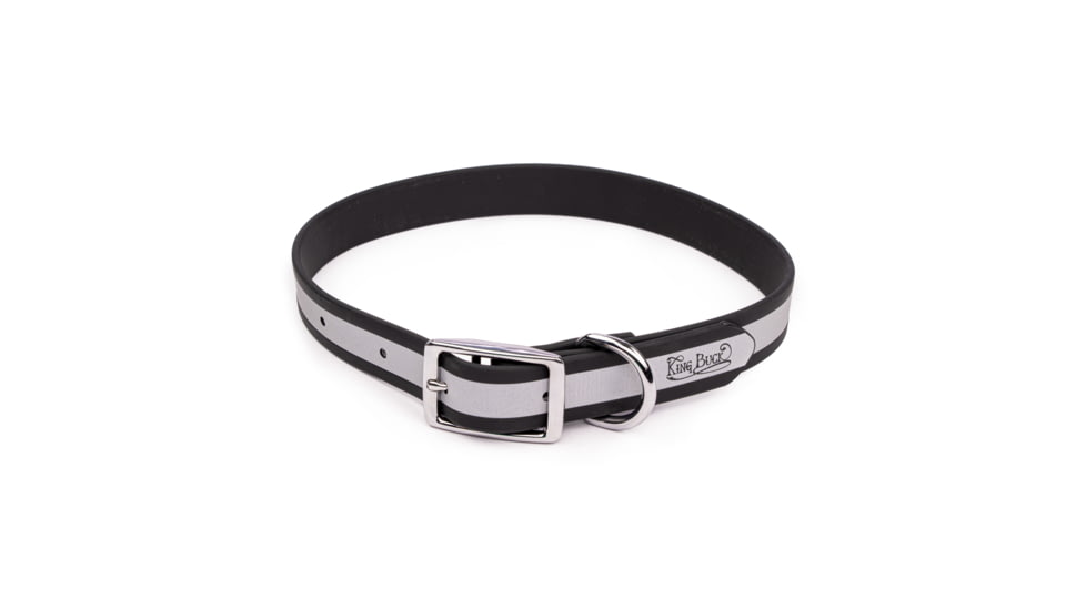 Winchester Pet King Buck Core D Ring High Visibility Reflective Collar, Black, S/M, KB-DRC-BLK-S/M-1