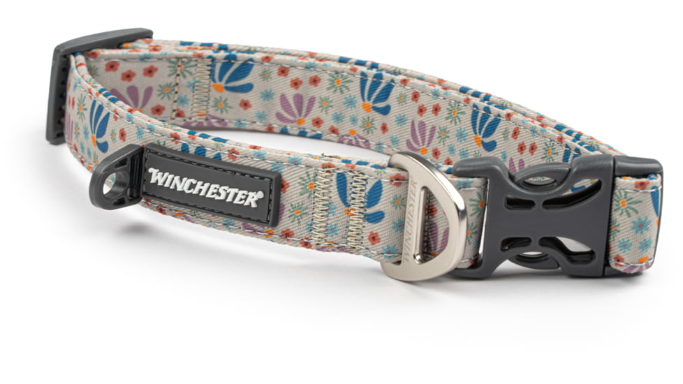 Winchester Pet Printed Collar, Abstract Floral, M, WP-PC-AF-M-1