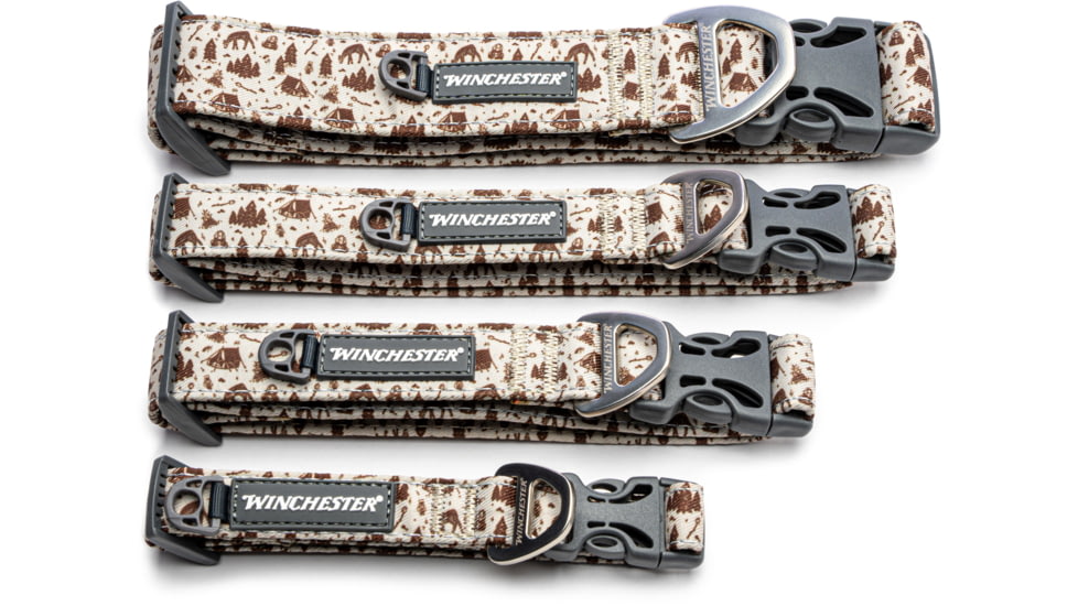 Winchester Pet Printed Collar, Camping Collage, S, WP-PC-CC-S-1