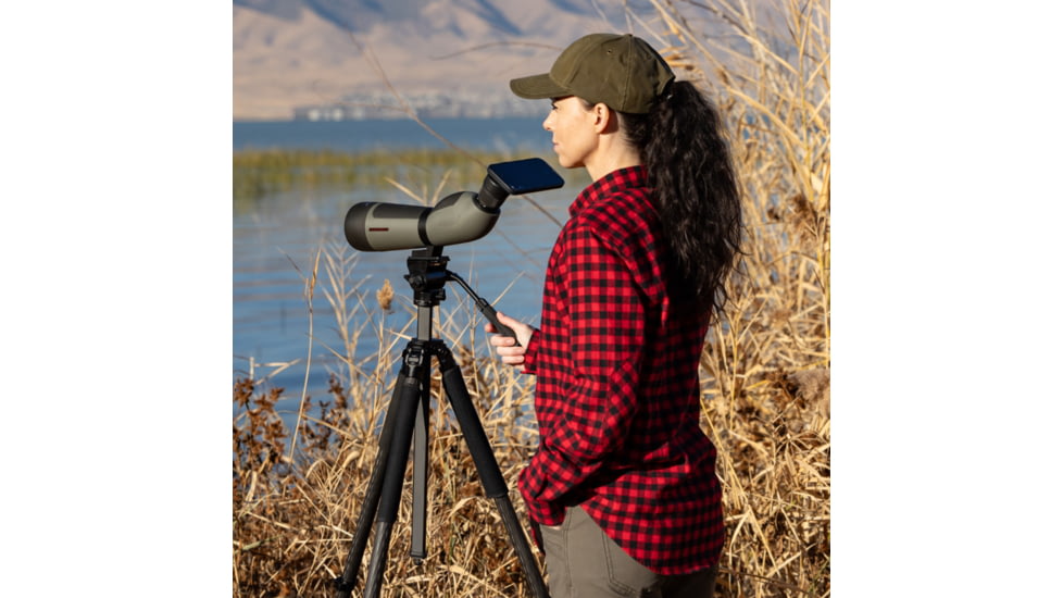 Winchester Supreme Optics W20-60x65mm Spotting Scope, Angled, Black/Gray, WQ-SS-SPRM12-20-60x65