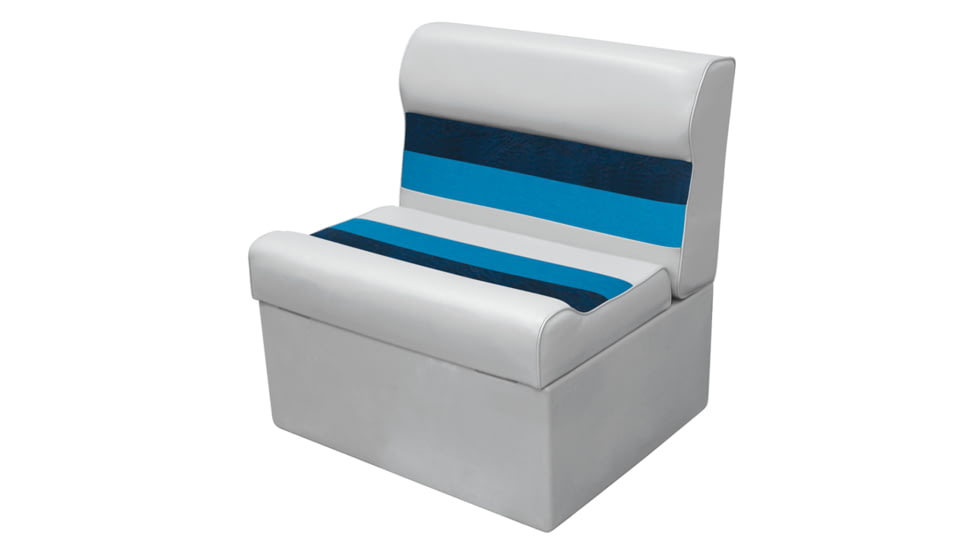 Wise 8Wd95-1011 Deluxe 27in Pontoon Bench And Base /Navy/Blue, Grey, 8WD95-1011/3001.7293