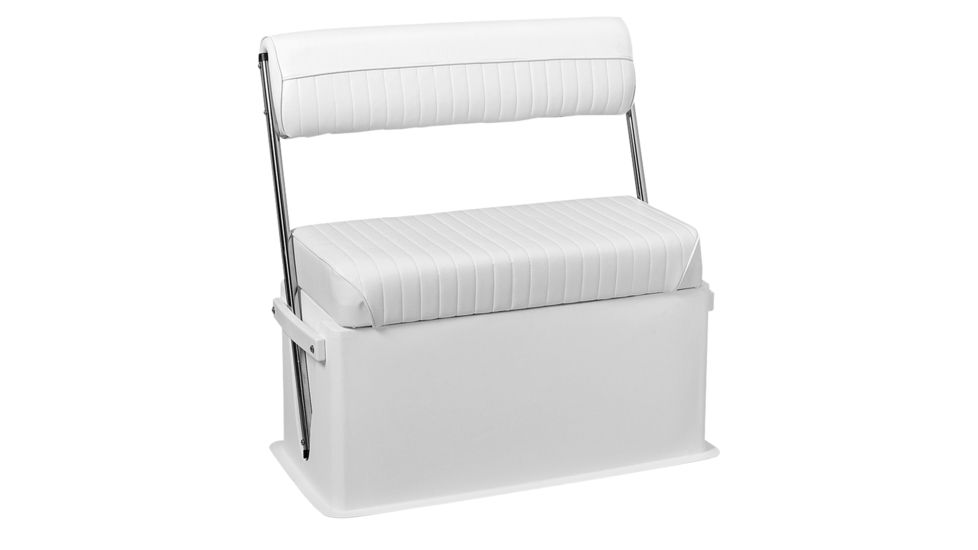 Wise 62 Qt Swingback Cooler Seat, Brite White, Large, 8WD437SS-784
