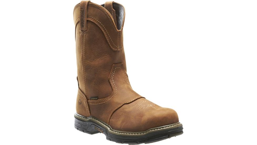 Wolverine Anthem Western Wellington Steel-Toe Work Boot - Mens, Brown, 11 US, Medium, W02287-11M