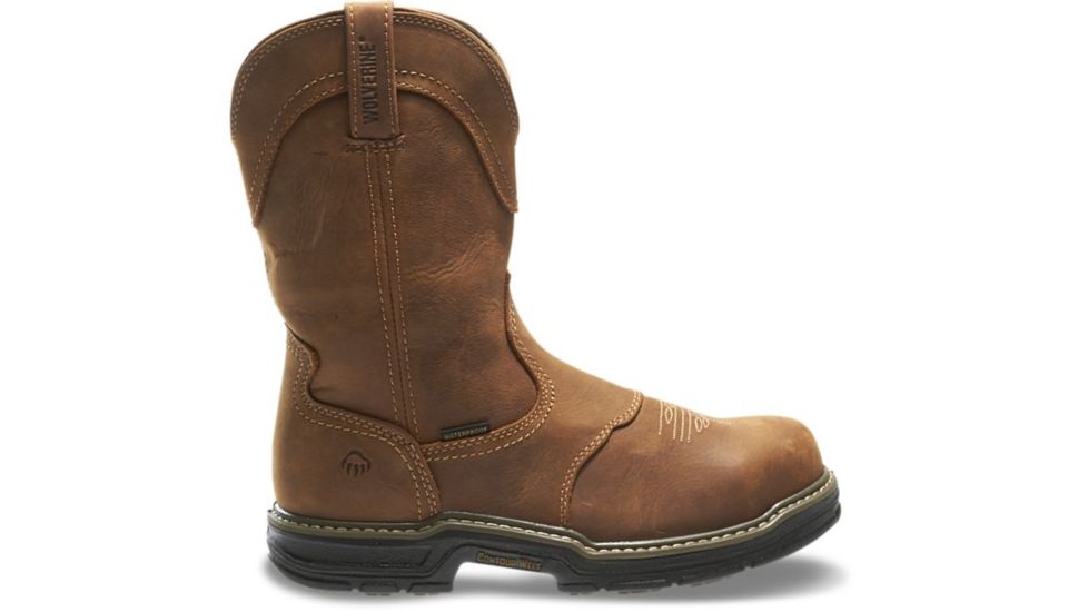Wolverine Anthem Western Wellington Steel-Toe Work Boot - Mens, Brown, 11 US, Medium, W02287-11M