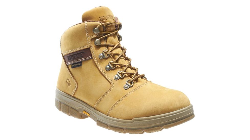 Wolverine Barkley DuraShocks Waterproof Insulated 6in Work Boot - Mens, Gold, 7 US, Medium, W04105-7M