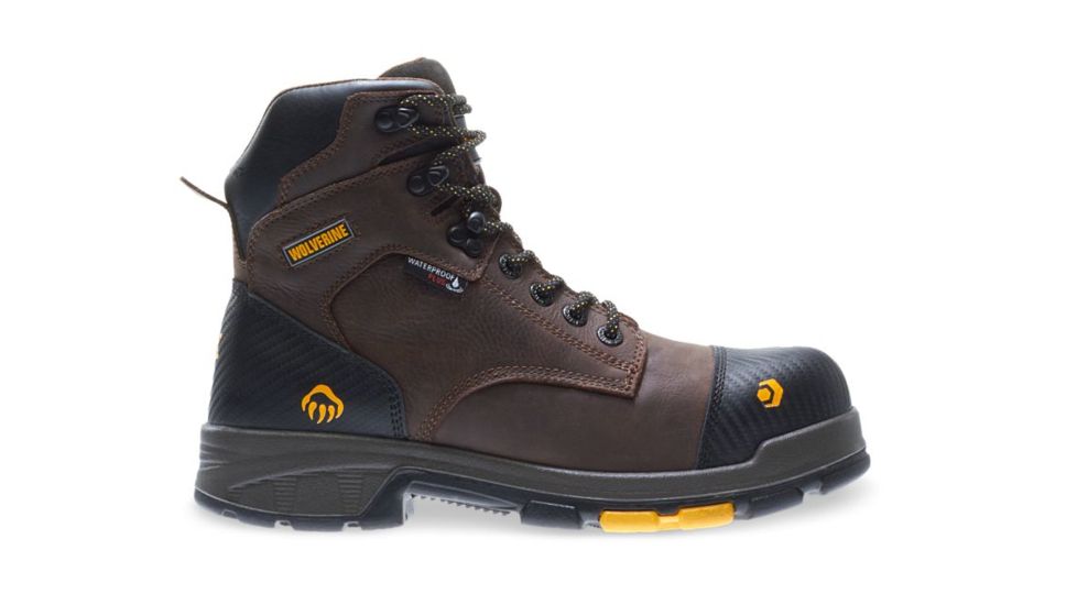 Wolverine Blade LX Waterproof Met-Guard CarbonMAX 6in Boot - Mens, Dark Brown, 11 US, Extra Wide, W10706-11EW