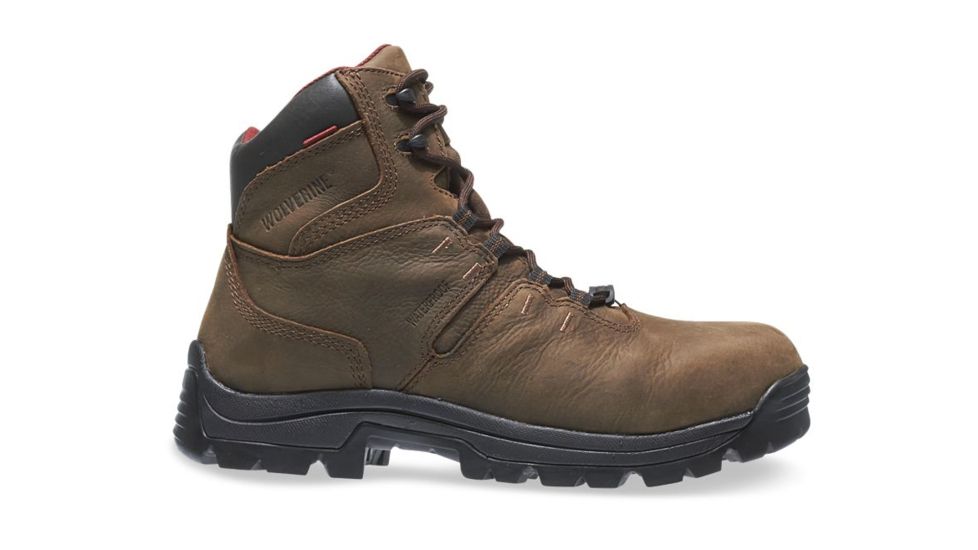 Wolverine Bonaventure Waterproof 6in Work Boot - Mens, Brown, 7.5 US, Medium, W04417-7.5M