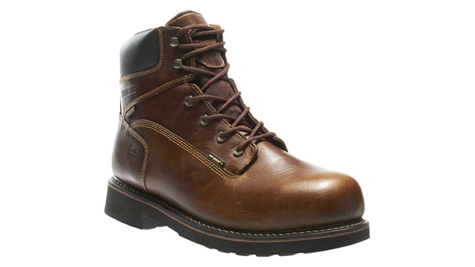 Wolverine Brek DuraShocks Waterproof 8in Steel-Toe EH Work Boot - Mens, Brown, 9.5 US, Medium, W10082-9.5M