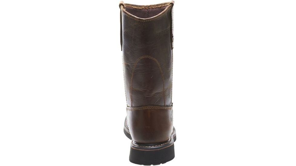 Wolverine Brek DuraShocks Waterproof Wellington Steel-Toe EH Work Boot - Mens, Dark Brown, 8 US, Extra Wide, W10084-8EW