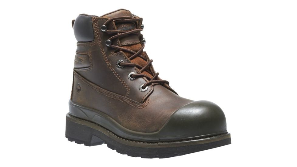 Wolverine Crawford Waterproof Steel-Toe 6in Work Boot - Mens, Brown, 7 US, Medium, W04661-7M