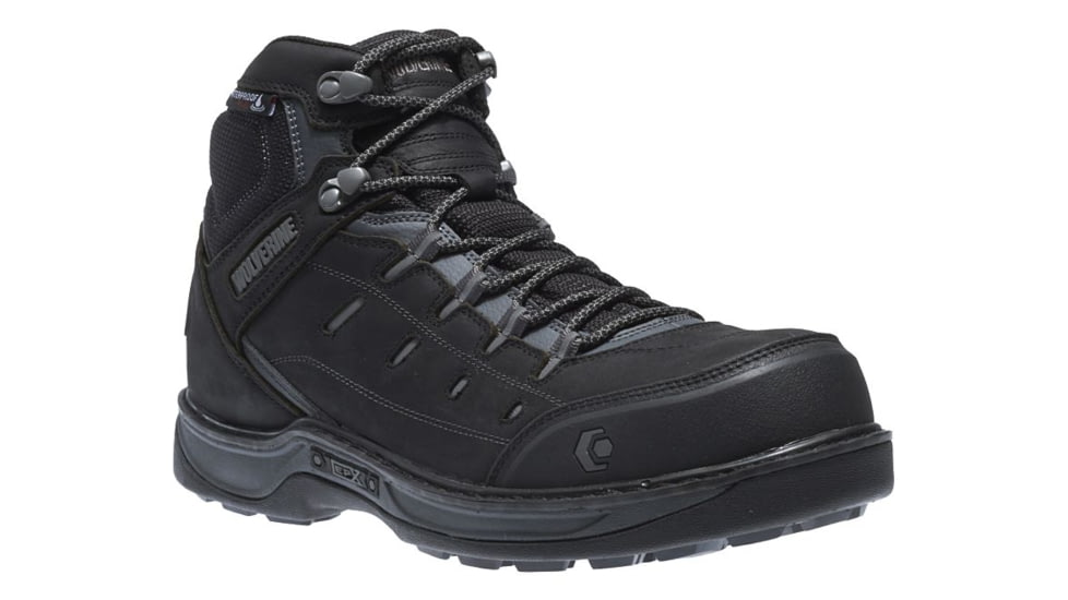 Wolverine Edge LX EPX Waterproof CarbonMAX Work Boot - Mens, Black/Grey, 7.5 US, Medium, W10553-7.5M