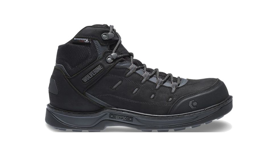 Wolverine Edge LX EPX Waterproof CarbonMAX Work Boot - Mens, Black/Grey, 7.5 US, Medium, W10553-7.5M