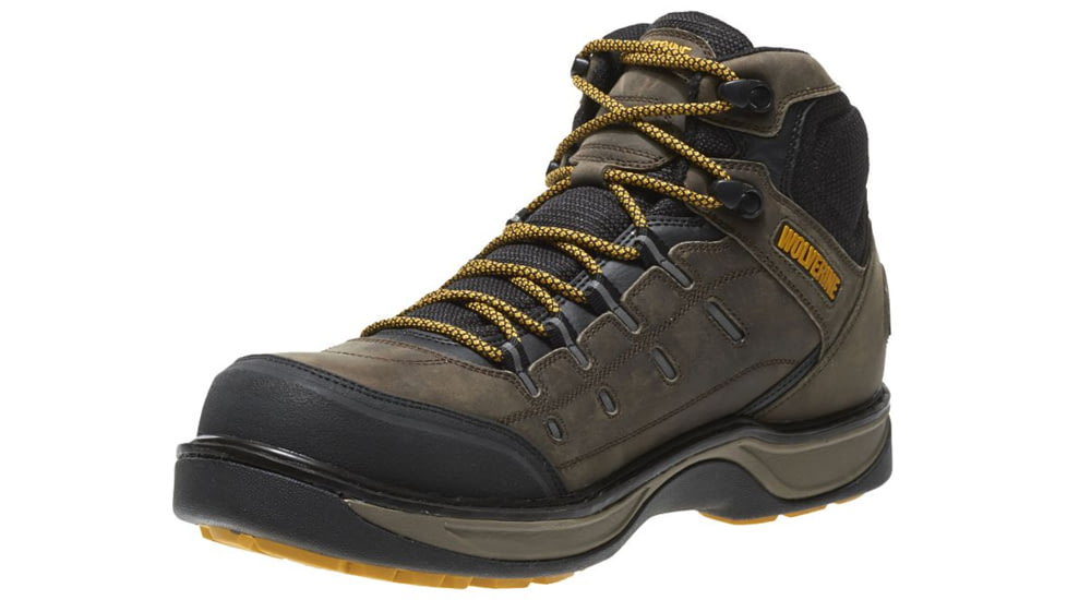 Wolverine Edge LX EPX Waterproof CarbonMAX Work Boot - Mens, Taupe/Yellow, 7.5 US, Medium, W10554-7.5M