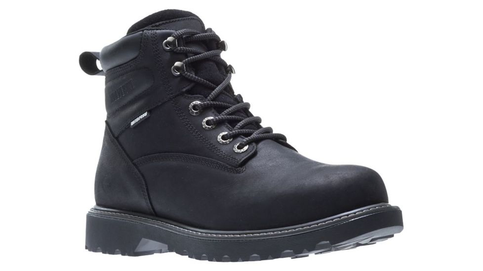 Wolverine Floorhand Waterproof 6in Work Boot - Mens, Black, 7.5 US, Medium, W10691-7.5M