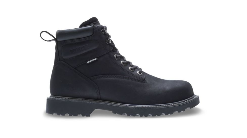 Wolverine Floorhand Waterproof Steel-Toe 6in Work Boot - Mens, Black, 10.5 US, Extra Wide, W10694-10.5EW