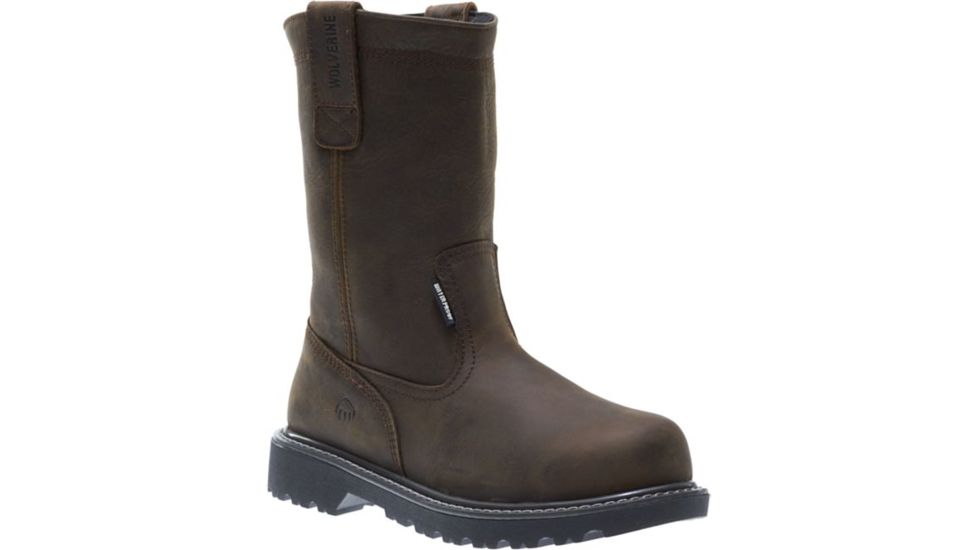 Wolverine Floorhand Waterproof Steel-Toe 10in Wellington Boot - Womens, Dark Brown, 10 US, Medium, W10699-10M