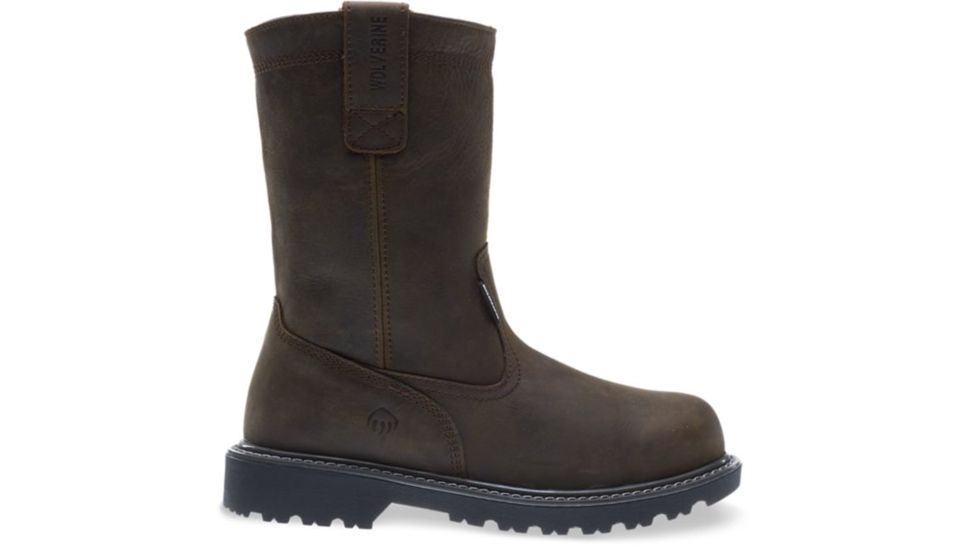 Wolverine Floorhand Waterproof Steel-Toe 10in Wellington Boot - Womens, Dark Brown, 10 US, Medium, W10699-10M
