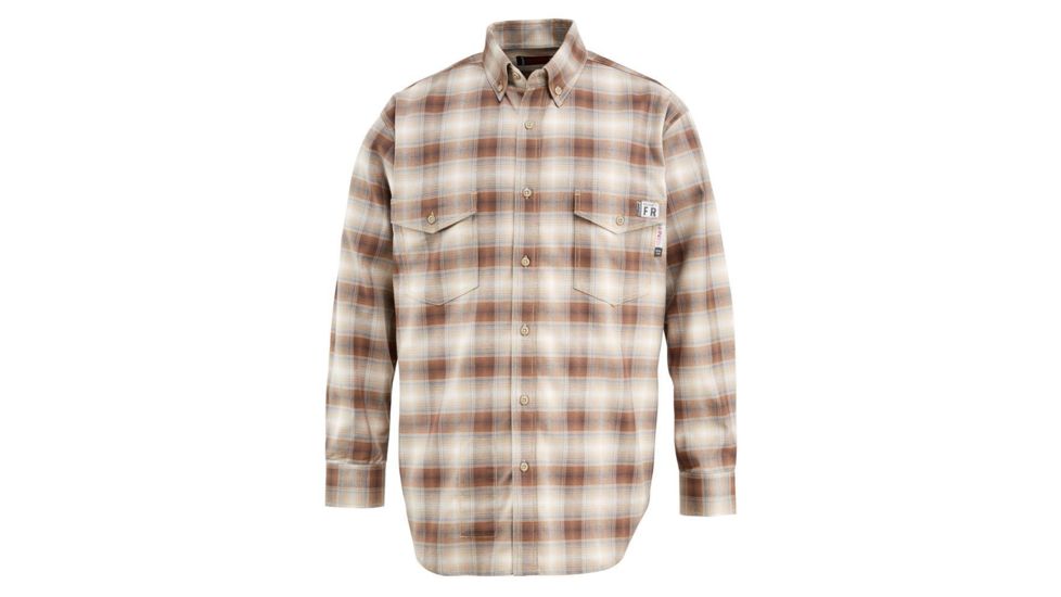 Wolverine FR PLD Twill Long Sleeve Shirt - Men's, Khaki, 3XL W1203980-236-3XL