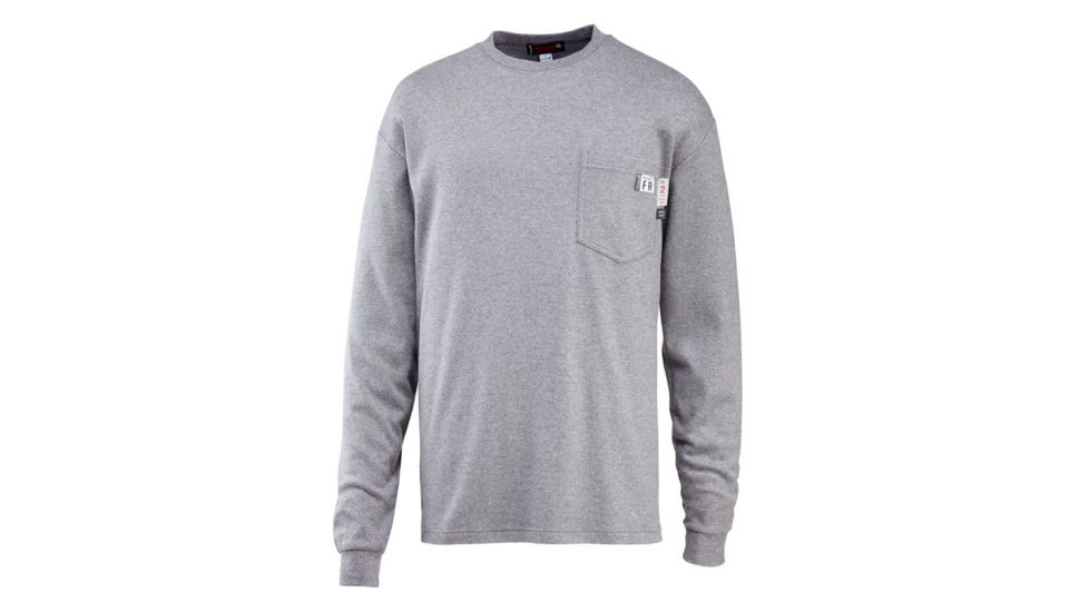 Wolverine FR Tee Long Sleeve Sweater - Men's, Ash, Small W1203290-025-S