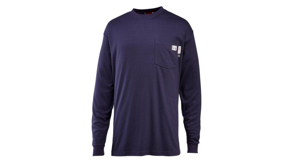 Wolverine FR Tee Long Sleeve Sweater - Men's, Navy, Small W1203290-417-S