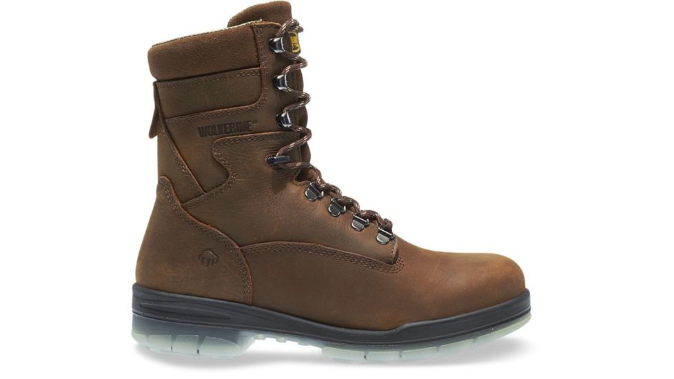 Wolverine I-90 DuraShocks Waterproof Insulated Steel-Toe 8in Work Boot - Mens, Stone, 10.5 US, Medium, W03295-10.5M