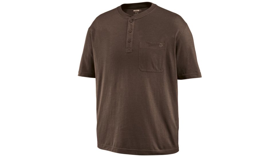 Wolverine Knox Hnly Short Sleeve Shirt - Mens, Bison, Medium, W1203660-202-M