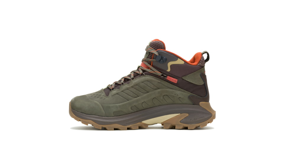 Wolverine Moab Speed 2 Leather MID WP Hiking Shoes - Mens, Olive, 13 US, J037781-13