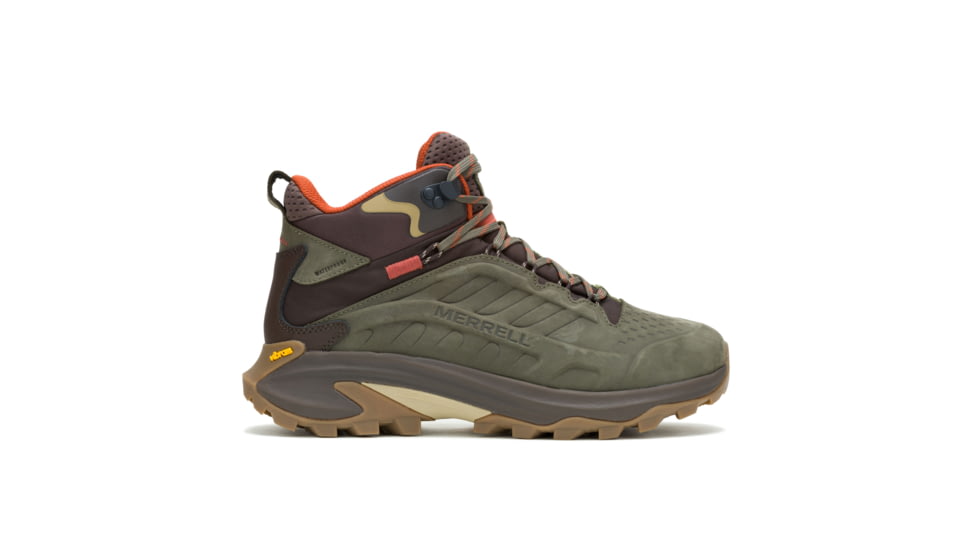 Wolverine Moab Speed 2 Leather MID WP Hiking Shoes - Mens, Olive, 13 US, J037781-13