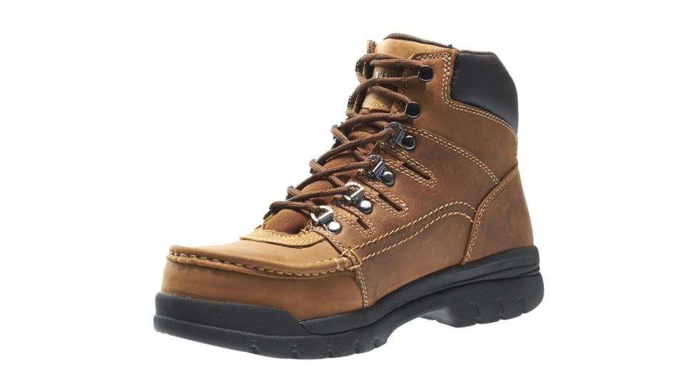 Wolverine Potomac English Moc Steel-Toe 6in Work Boot - Mens, Brown, 8.5 US, Extra Wide, W04349-8.5EW