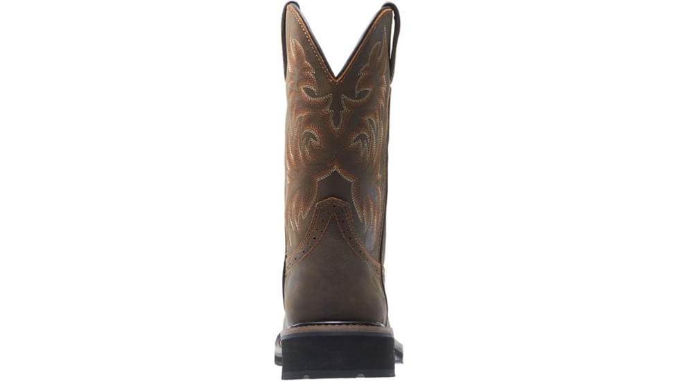 Wolverine Rancher Square-Toe Steel-Toe Wellington Boot - Mens, Dark Brown/Rust, 7 US, Medium, W10702-7M