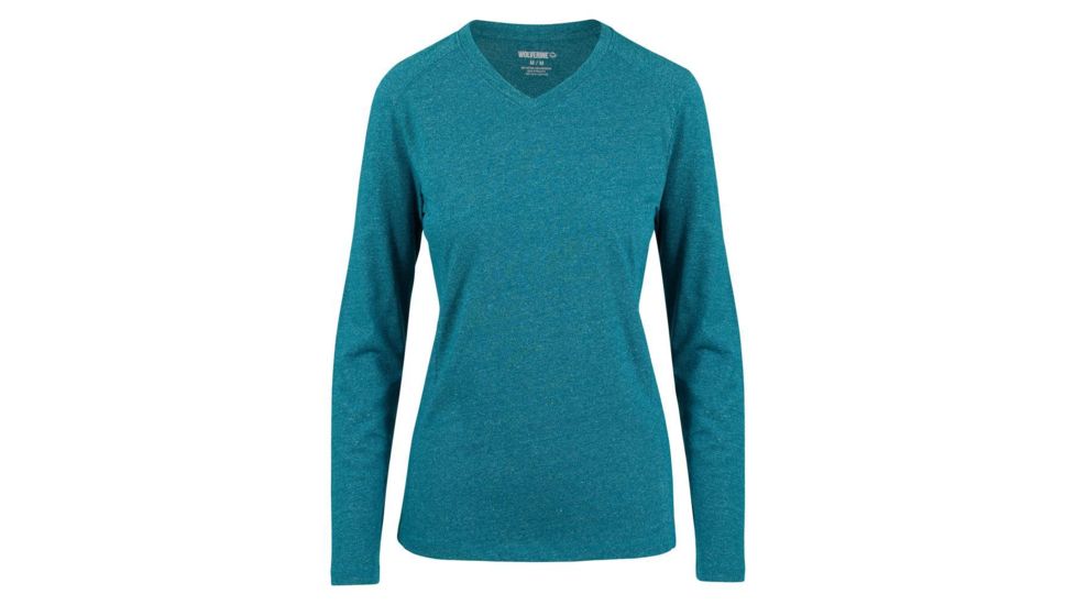 Wolverine Wmns Edge Long Sleeve Shirt - Women's, Lagoon Heather, Small W1205700-443-S