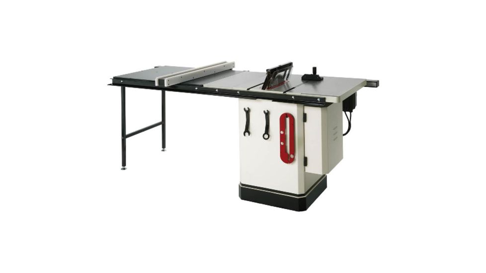 Shop Fox 10in 3 HP Cabinet Table Saw with Riving Knife &amp; Long Rails, W1820