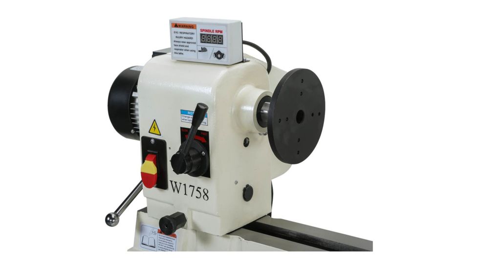 Shop Fox 16in x 46in Wood Lathe with Stand &amp; DRO, W1758