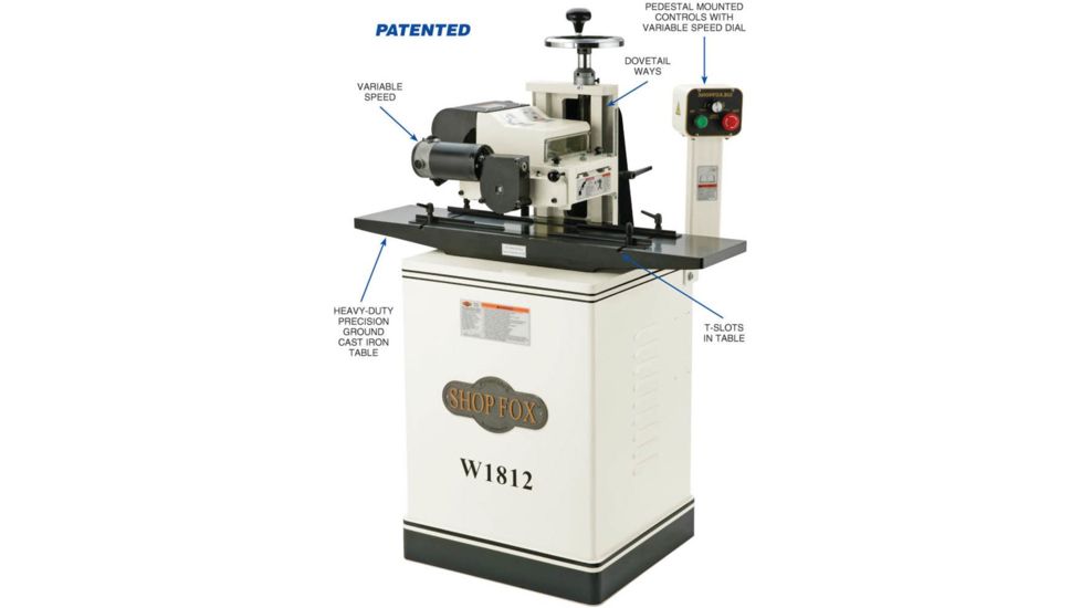 Shop Fox 7in Planer / Moulder with Stand, W1812