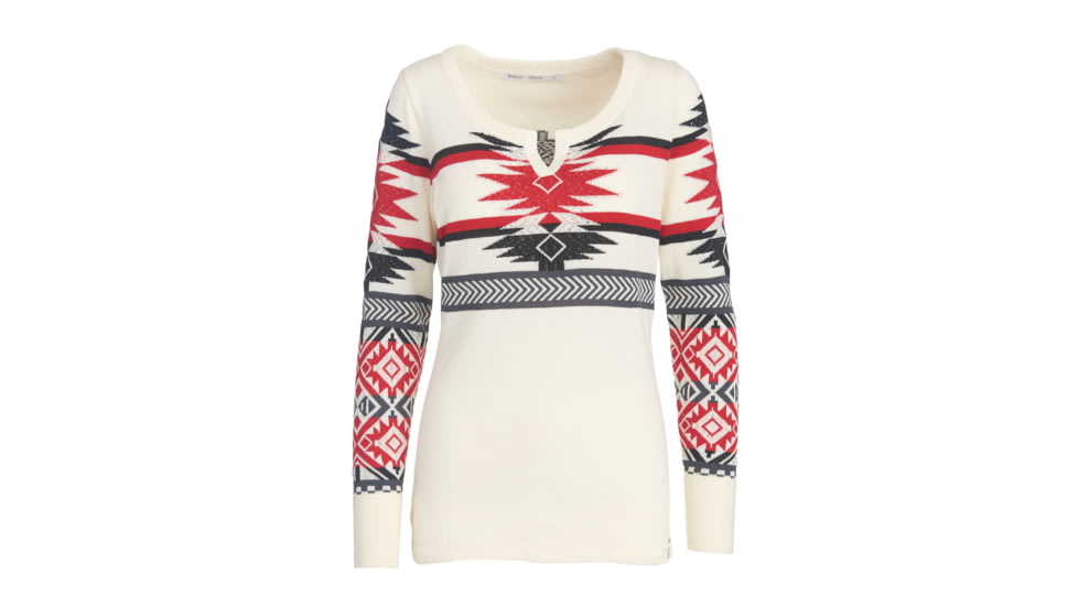 Woolrich Avalanche Split Neck Sweater - Women's, Ivory Multi, S, 13590-IVU-S-R