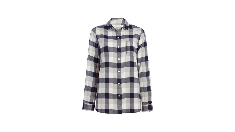 Woolrich Eco Rich Pemberton Boyfriend Tunic Flannel Shirt - Womens, Outer Space Check, Small, 2211-OUTERSPACECHECK-S
