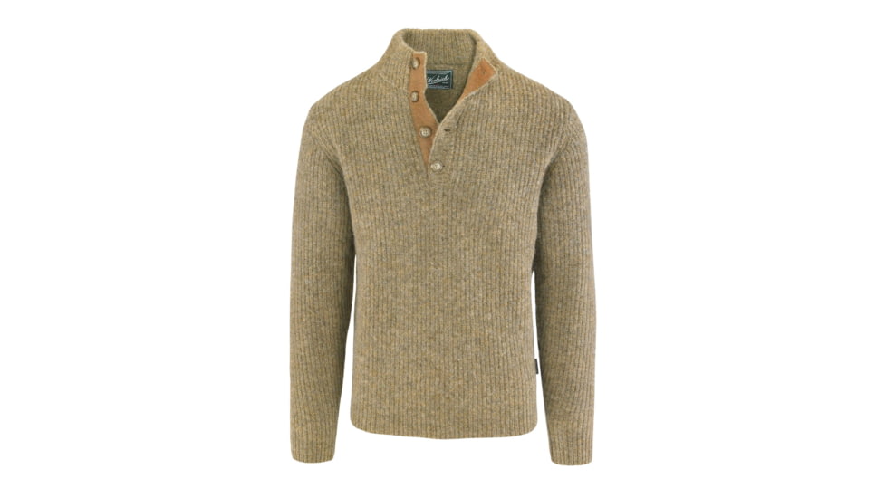 Woolrich Men's The Woolrich Sweater, Khaki Heather, L 9020-KKH-KHAKIHEATHER-L-DEMO
