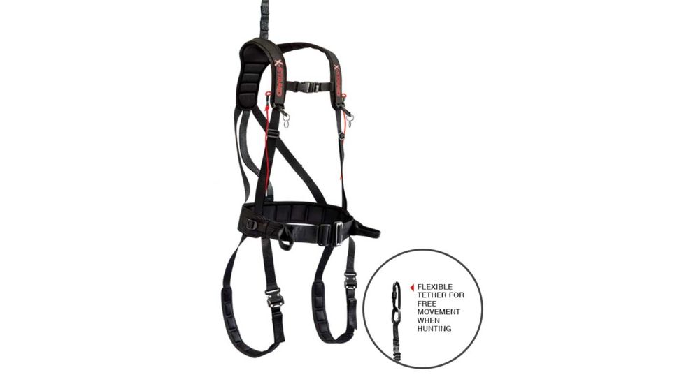 X-Stand The X-Factor Tree Stand Safety Harness, Black, Youth, XASA860-Y