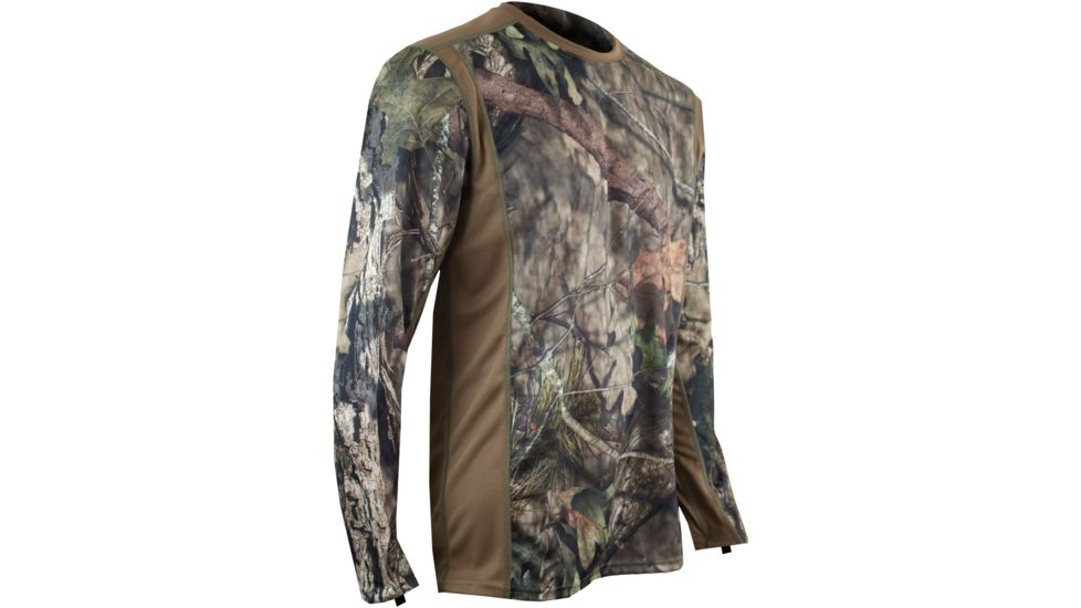XGO Men's Phase 1 Long Sleeve Crew w/Panels, Mossy Oak Break Up Country, 2XL, 1G11APQP-2XL-91