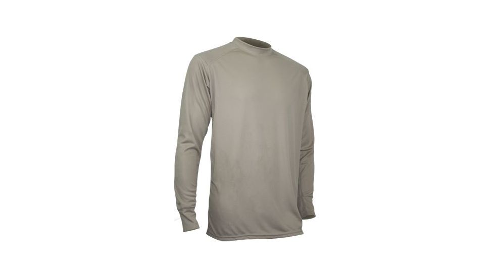 XGO Mens Phase 1 Performance Long Sleeve Crew, Desert Sand, L 1G11A-L-700