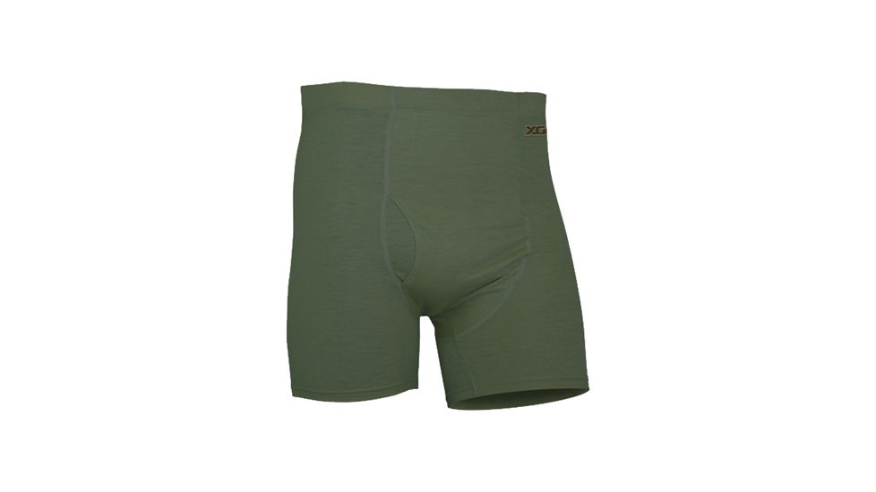 XGO Mens Phase 3 Flame Retardant Compression Boxer Brief, Charcoal, XL 3FX13X-XL-64