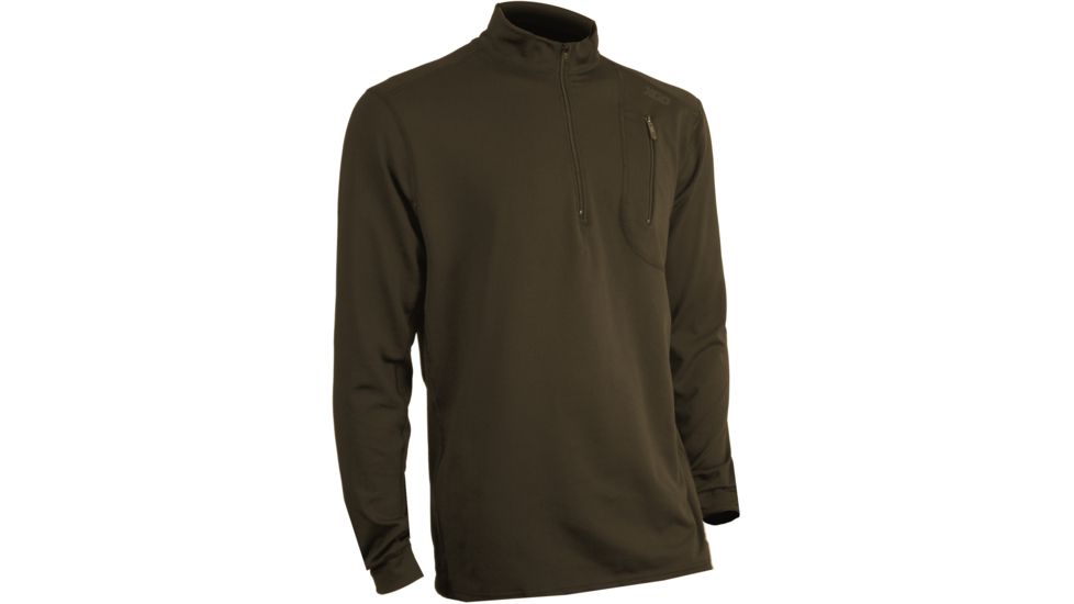XGO Mens Phase 4 Outdoor Water Resistant Zip Mock, Coyote, 2XL 4P-O11D-2XL-79